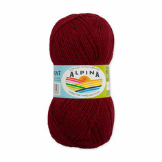 Пряжа ALPINA KLEMENT 80% альпака, 20% мериносовая шерсть 4 шт. х 50 г 300 м +- 10 м N30 бордовый