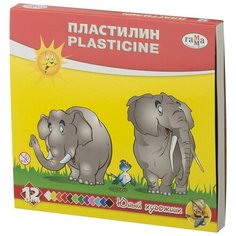 Пластилин Гамма Юный художник 12цв со стеком,280045 391994 Gamma