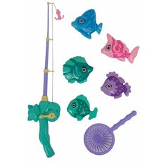 Набор игрушек для купания / Игровой набор детская магнитная рыбалка / Игрушка для ванны Tong DE