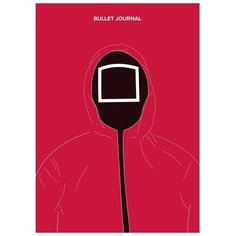 Блокнот А4. Bullet journal квадрат по мотивам сериала "Игра в кальмара" А4, мягкая обложка, круглые углы Эксмо