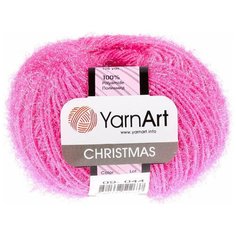 Пряжа YarnArt Christmas (ЯрнАрт Крисмас) 10 мотков цвет 09, ярко-розовый, 100% полиамид, 50 г 142 м