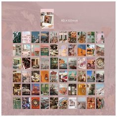Набор наклеек / книжка стикеров "Фрагмент тени" 6х4см, 60 листов Art.Granatt