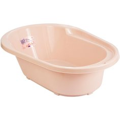 Ванночка LALABABY Follow Me со сливом LA1038, розовый зефир, 42 л, 54х25х82 см