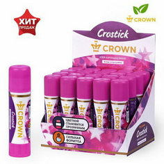 Клей-карандаш 15 г Indicator PVP, с цветным индикатором Crown