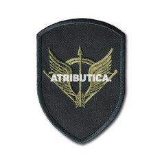 Нашивка ( Шеврон / Патч / Patch ) Тактическая ССО ( Силы Специальных Операций РФ ) Вариант 2 (Черный / Термопленка) Atributica