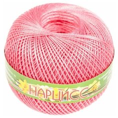 Пряжа ПНК Кирова Нарцисс розовый (1006), 100%мерсеризованный хлопок, 100г, 395м, 1шт