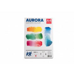 Aurora Альбом-склейка для акварели Aurora Hot А4 12 л 300 г/м² 100% целлюлоза