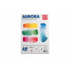 Aurora Альбом-склейка для акварели Aurora Hot А3 12 л 300 г/м² 100% целлюлоза