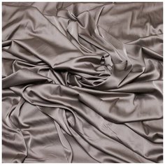 Ткань шелк "Армани" для шитья одежды и рукоделия, темно бежевого цвета 1 метр Kaytli Accessories