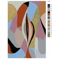 Картина по номерам V-346 "Цветная эротика", 50x70 см Brushes Paints