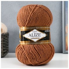 Пряжа "Lanagold" 51% акрил, 49% шерсть 240м/100гр (466) Нет бренда