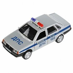 Игрушечная металлическая модель LADA-21099 спутник полиция 12 см Технопарк
