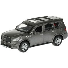 Технопарк Машина Infiniti QX80 12,5см, двери, багажник, инерция, серый, металл QХ80-12-GY с 3 лет