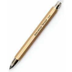 Карандаш цанговый KOH-I-NOOR 5,6мм металлический корпус с точилкой, золотой