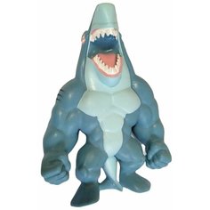 Фигурка тянущаяся AQUA MONSTER FLEX акула-тигр 14 см 1TOY Т23255_1