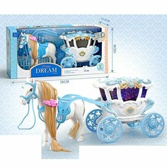 Игровой набор Карета c лошадью со светом и звуком, 686-817 Китай