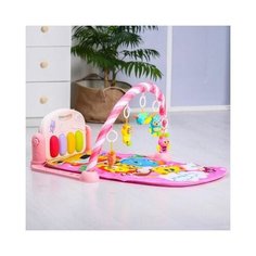 Развивающий коврик Жирафик, с пианино, розовый 5386311 .