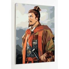 Картина по номерам на стену Аниме / Самурай/ Япония/Искусство войны/ Раскрасим сами