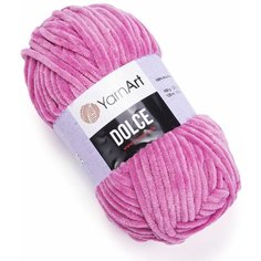 Пряжа для вязания YarNart Dolce (Дольче), комплект: 5 шт, цвет: Роза (795), состав: 100% микрополиэстер, вес: 100 г, длина: 120 м