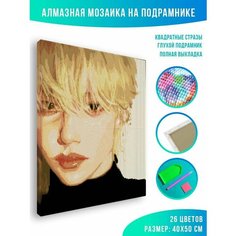 Алмазная мозаика на подрамнике - вышивка Stray kids - Felix ART 40 х 50 см Красиво Красим