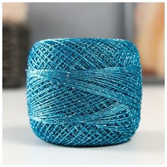 Пряжа "Camelia" 70% полиэстер, 30% люрекс 190м/20гр (423 бирюза)./В упаковке шт: 10 Yarn Art