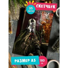 Скетчбук - Альбом для рисования - тетрадь - записная книжка - блокнот А5 аниме Hellsing Хелсинг 1st Color