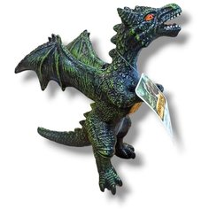 Игровая фигурка Дракон зеленый со звуковым эффектом 35 см китай