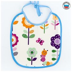 Нагрудник из нетканого полотна с ПВХ покрытием, "Цветы", цвет микс Lori