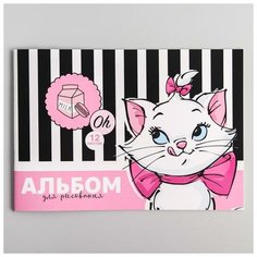 Альбом для рисования А4, 12 листов, "Кошечка Мари", Коты-аристократы Disney