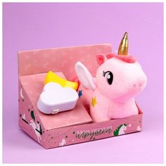 Мягкая игрушка с ночником «Единорожка», микс Milo Toys