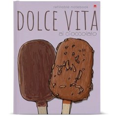 Тетрадь на кольцах, 160 листов в клетку "Шоколадное настроение", твёрдая обложка, глянцевая ламинация, со сменным блоком Альт