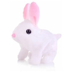 Интерактивная мягкая игрушка Заяц, белый Интересные Подарки