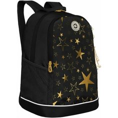 Рюкзак школьный RG-363-5/3 черный Grizzly