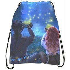 Мешок для обуви Kлуб Poмaнтики: Цвeтoк из oгня Tиaмaт № 1 Bugrikshop