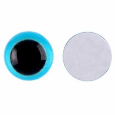 Глаза на клеевой основе, набор 10 шт, размер 1 шт. — 10 мм, цвет голубой Ma.Brand