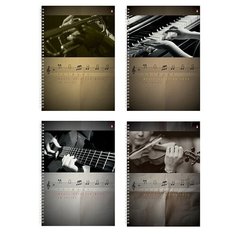 Тетрадь для нот Альт, А4 (210 х 287 мм) 50 л, Арт. 5-50-010 . Набор 4 шт. Цена за 4 шт.