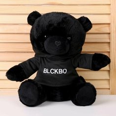 Мягкая игрушка "Черный медведь" в кофте, 26 см Made in China