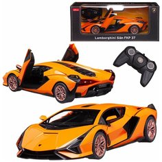 Машина р у 1:14 Lamborghini Sian оранжевый цвет, 2,4 G, открывающиеся дверцы 97700OR Rastar