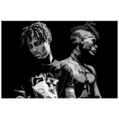 Картина по номерам на холсте музыка Juice WRLD XXX Tentacion (Хип-хоп) - 7903 Г 60X40
