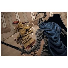 Картина по номерам игра Dark Souls (Сигмайер, Арториас, Гвин) - 8410 Г 60x40
