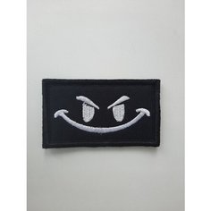 Нашивка (патч, шеврон) на липучке улыбка 7*4 Без бренда