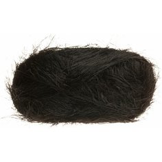 Пряжа Семеновская Long grass черный (1), 100%полиэстер, 150м, 100г, 3шт