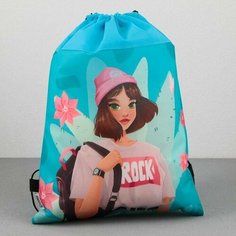 Сумка для обуви "Стильная девчонка", нетканное полотно, размер 41х31 см Made in China