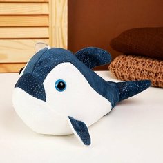 Мягкая игрушка Акула, 25 см, цвет синий Китай