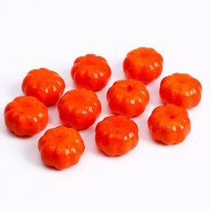 Основа для творчества и декора «Тыква» набор 10 шт, размер 1 шт: 3,4 × 3,4 × 2 см Россия