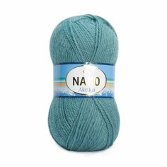 Пряжа NAKO ALASKA (Nako), св. мор. волна - 2978, 5% мохер, 15% шерсть, 80% акрил, 5 мотков, 100 г, 270 м.