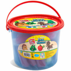 Набор для творчества Масса для лепки Joy Doh набор MEGA bucket-мега банка 1 банка массой 1кг с 4 пакетиками с тестом BAG-04/250 mega /6/