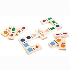 Деревянное домино Геометрические фигуры 5655-1 Томик