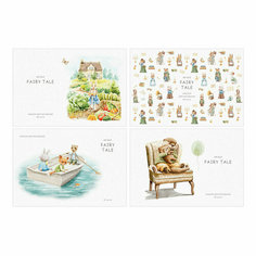 Альбом для рисования 32л, А4, на скрепке BG "Fairy tale", 8 штук, 350592 БиДжи