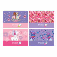 Альбом для рисования 32л, А4, на скрепке BG "Sweet life", эконом, 12 штук, 339474 БиДжи